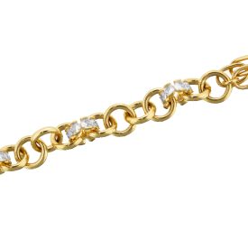 D004 DOURADO cristal branco